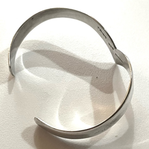 Signed, Taxco Vintage Sterling Silver Cuff - Picture 2 of 6